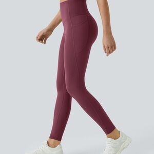 HALARA High-Waisted Plum Leggings